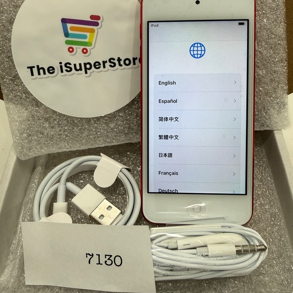 Apple iPod Touch 7th Gen 32GB Red w/ Accessories + 1 YR Warranty